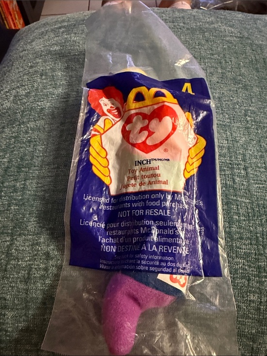 Ty Other - McDonald's Ty Teenie Beanie Babies "Inch" the Worm 1998 Happy Meal Toy